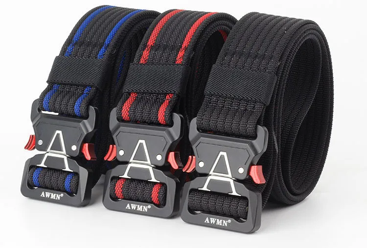 Army Military Tactical Belt New Outdoor 125cm Cobra Alloy Buckle Nylon Casual Combat Belt Men Women Training Belt AE103