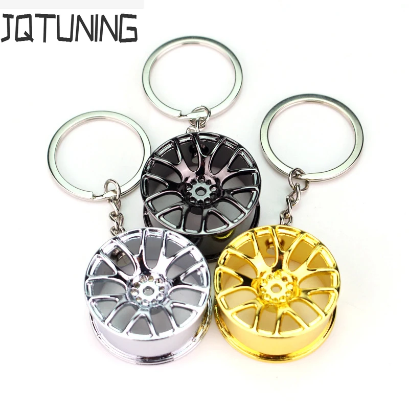 Wheel Rim Key Chain Metal Keychain Car Key Chain Key Ring Wheel Hub Key