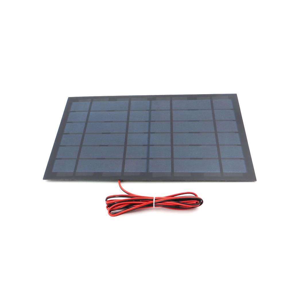 

1pc x 6V 1670mA with 100cm extend wire Solar Panel Polycrystalline Silicon DIY Battery Charger Small Mini Solar Cell cable toy