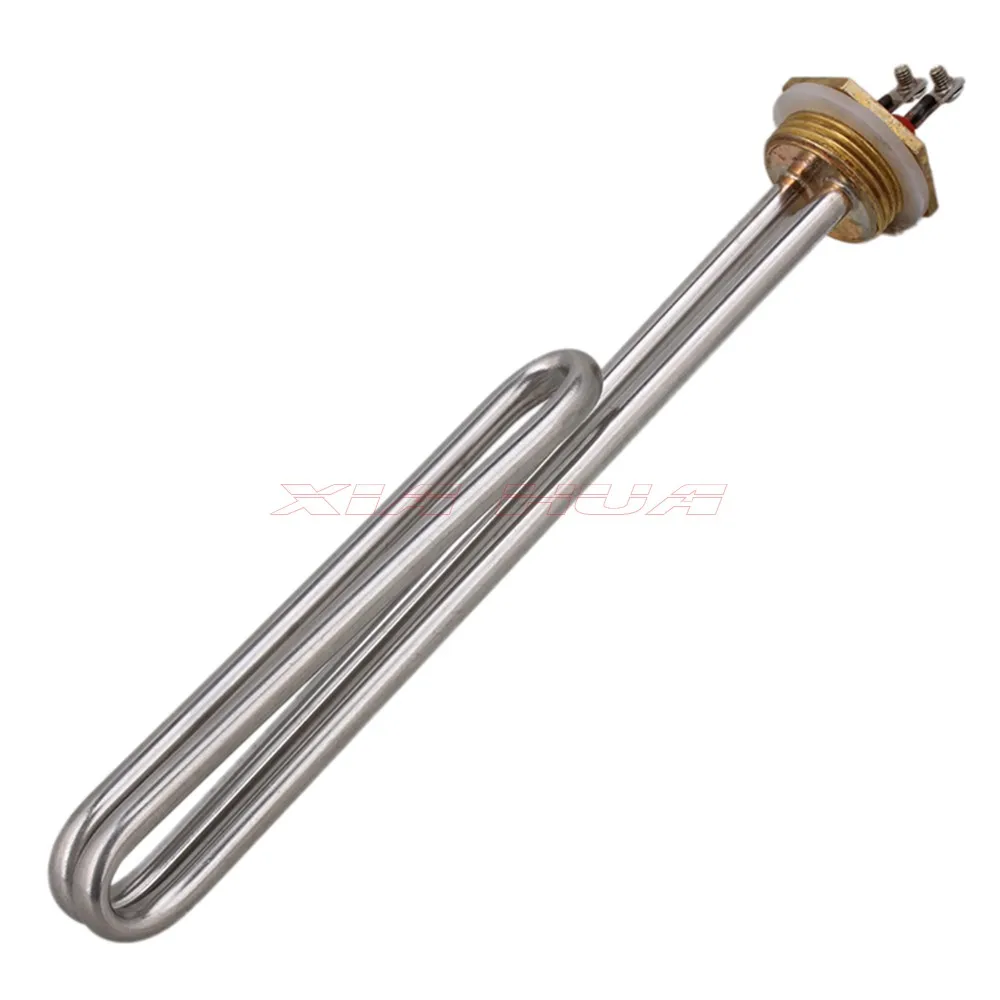 Tubo de Aquecimento Hastes de Aquecimento Tubo de Aquecimento de Aço Solar Líquido Polegada Cabeça Cobre de Aço Inoxidável 3000w Elétrico Acv220 1 de aquecimento de aço inoxidável 3000w tubo de aquecimento elétrico
