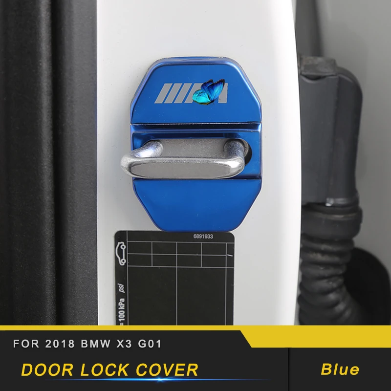 

For 2018 BMW X3 G01 Auto Car Door Lock Protective Cover Frame Trim Sticker Interior Parts Accessories