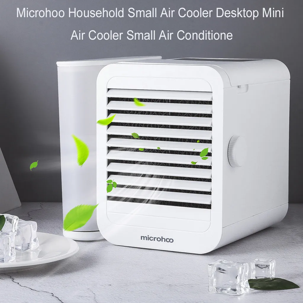 

home decoration accessories Microhoo Household Small Air Cooler Desktop Mini Air Cooler Small Air Conditione accessories #20