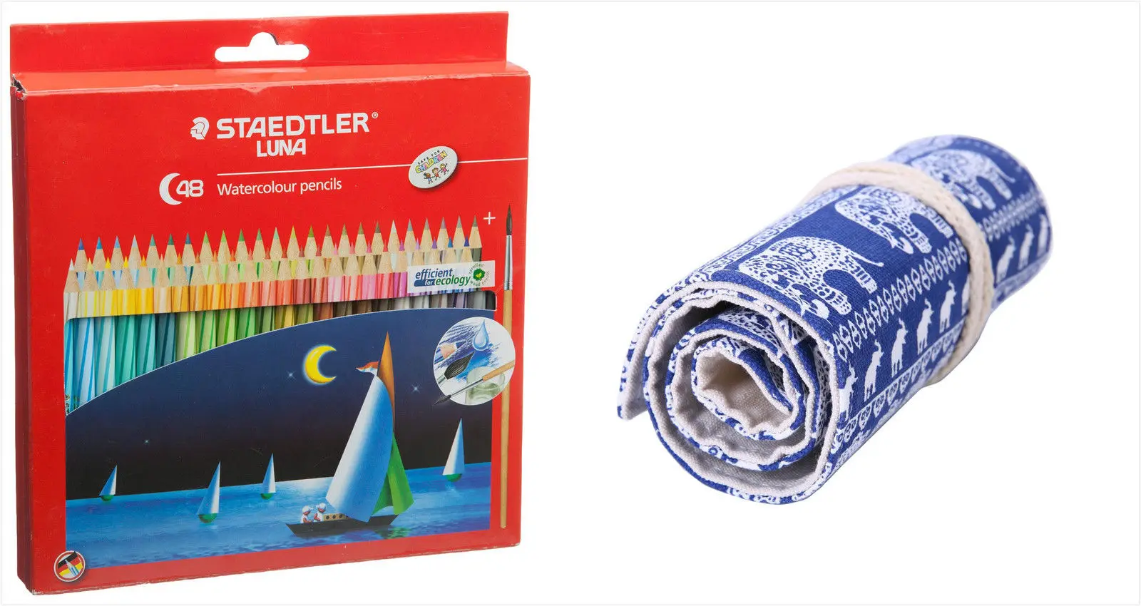 

Staedtler Colored Pencils 48 Colors Water color Drawing Pens Free Convas Bag