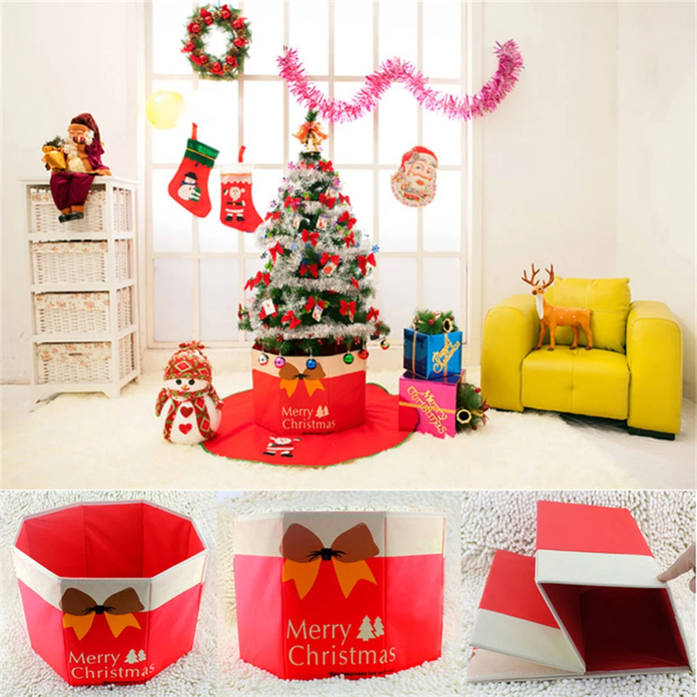 Falda de árbol de navidad no tejida, caja de pie, navideños para árbol, 2016|ornaments for christmas|ornaments christmasornamental decoration - AliExpress