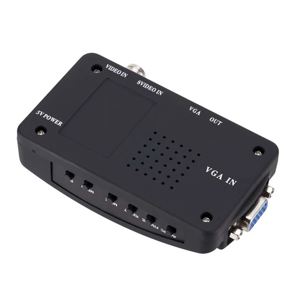 YuBeter S-Video VGA BNC To VGA Converter Composite Adapter 1920X1200 60Hz Switch Box For Camera DVR Projector Computer TV Box