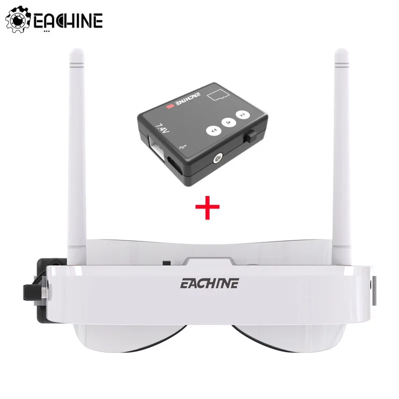 Eachine EV100 720*540 5 8G 72CH FPV очки белого цвета с мини DVR 7 4 V 1000mAh батарея камера дроны