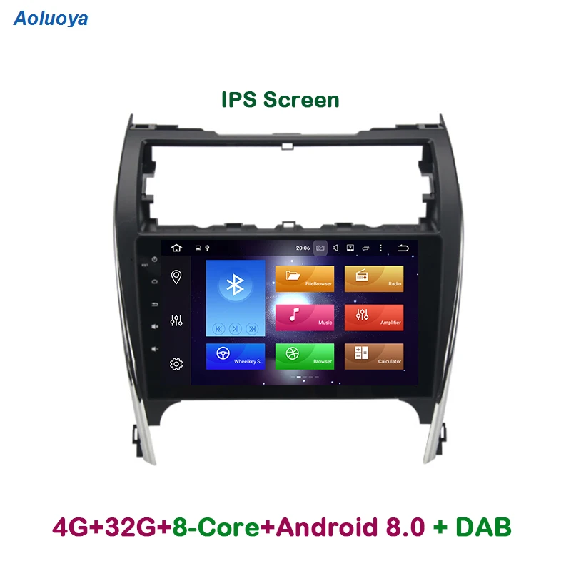 

Aoluoya IPS 4G RAM 32G ROM Octa Core Android 8.0 CAR DVD GPS Navigation For Toyota Camry 2012 2013 2014 US & Mid-East Version BT
