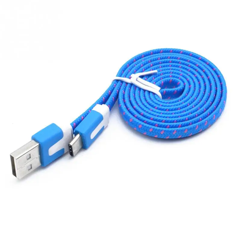 Цветной мини V8 разъем 3 фута веревка микро USB быстрое зарядное устройство провод зарядный кабель-трос для синхронизации данных для huawei Xiaomi Android 1 m/2 m/3 m - Цвет: blue