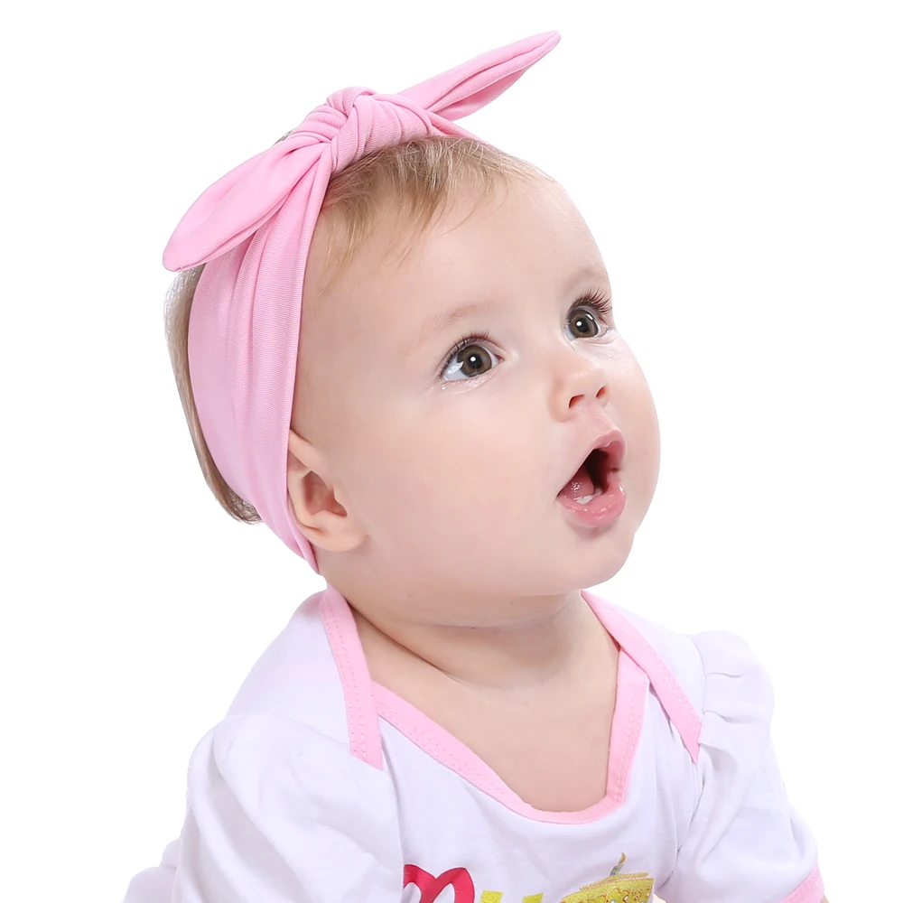 

strechy children headband rabbitear headwear headwrap knot decoration photo shooting party celebration retail or wholesale