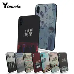 Yinuoda FOREVER YOUNG BTS письма Новый ArrivalFashion чехол для телефона чехол для Apple iPhone 5 5S 5C SE и 6 6s 7 7 plus 8 8 плюс