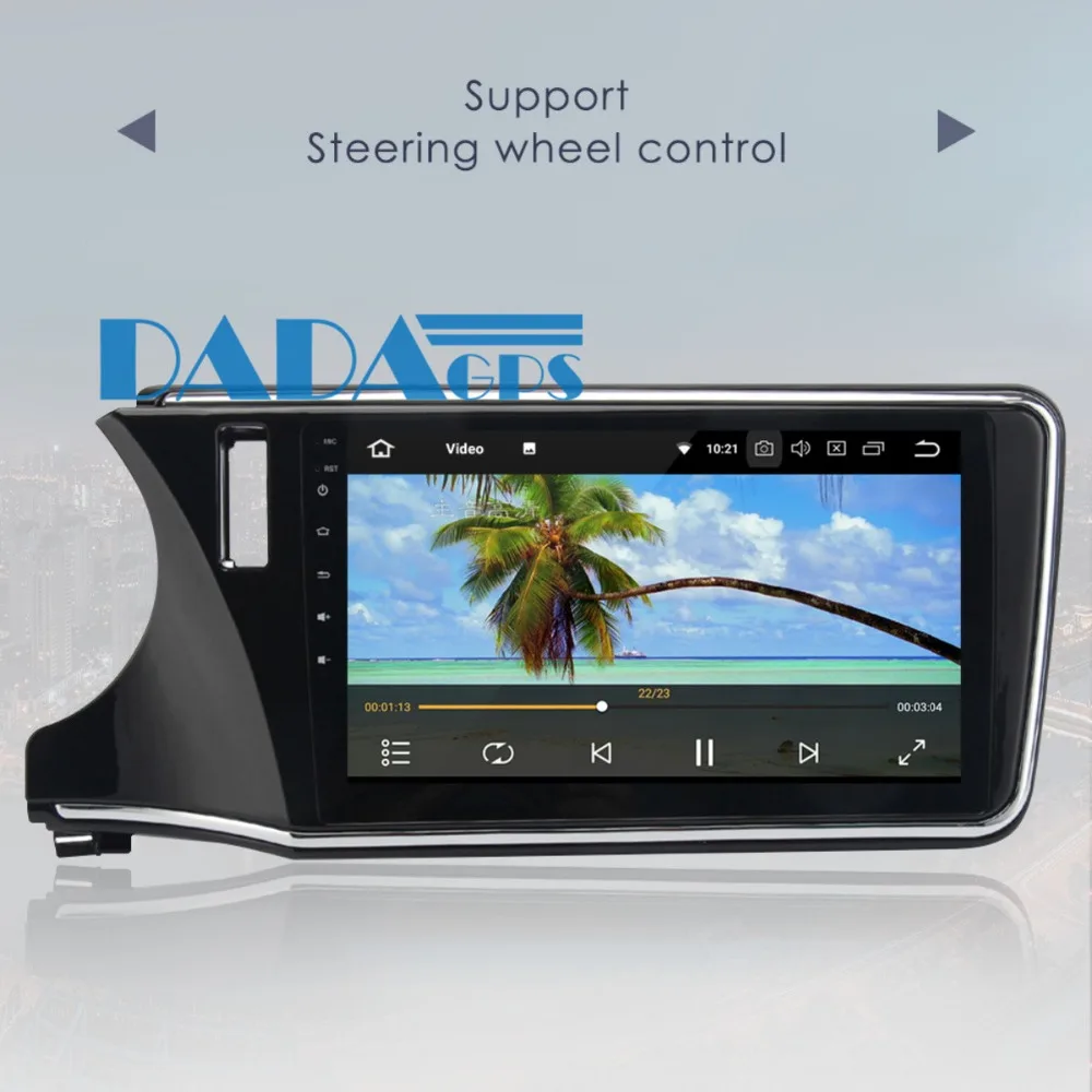 Clearance 10.2 Inch Android 8.0 7.1 Car Radio Stereo GPS Navigation for Honda City 2015-2018 Multimedia Headunit Audio no DVD Player Video 3