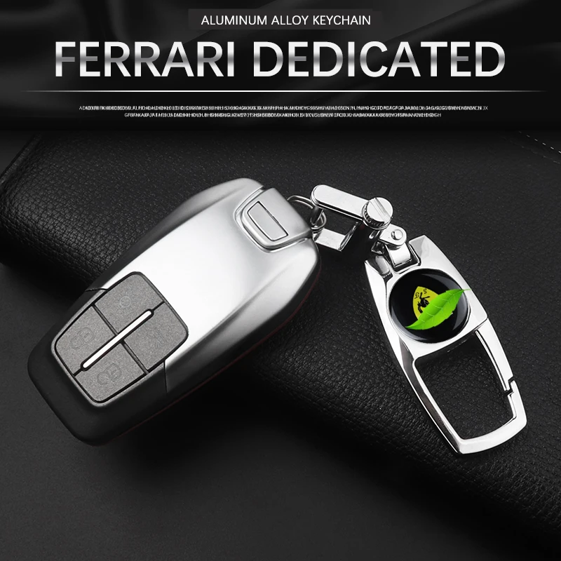 

Dedicated to Ferrari keychain F12berlinetta F430 458 488 key ring 599 car metal car logo badge key chain high-end auto parts