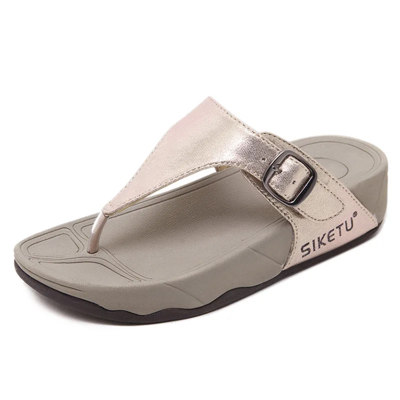 

New Sandals 2019 Summer Style Shoes Woman Sandals Cork Sandal Good Quality Beach Shoes Casual Slippers Ladies Shoe