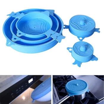 

Universal Silicone Lids Vacuum Seal Suction Cover Sealer Bowl Pot Silicone Cover Kitchen Cookwar Accessories