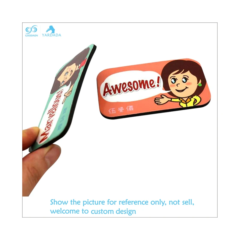 Unique design eva fridge cute 3d cartoon printing