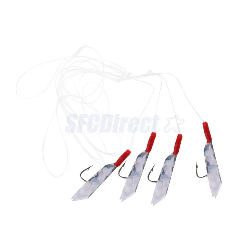 Mackerel Feathers Bass Cod Lure Lures Sea Fishing Rigs Tackle