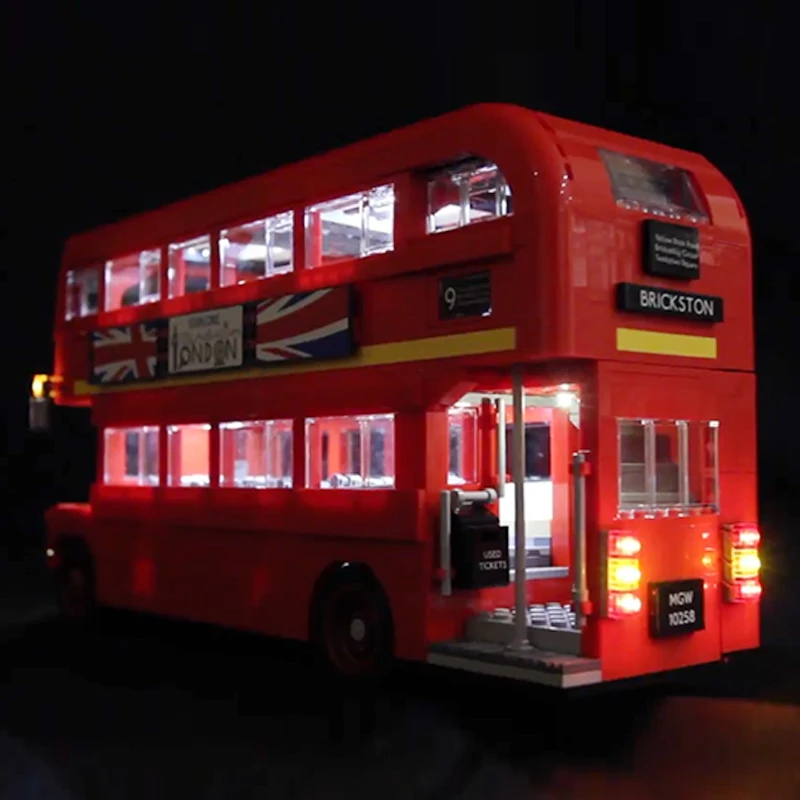 Led Light Set w/ Battery Box For Lego Technic 10258 London Bus LED Kit For 21045 