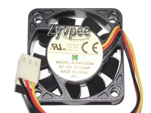 EVERFLOW 4010 R124010DM 12V 0.12A 3Wire Cooling Fan