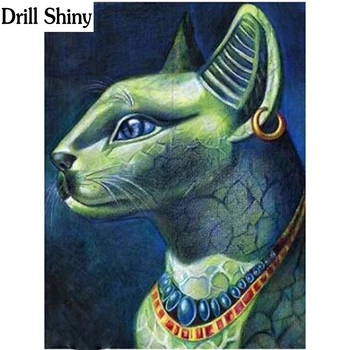 

DIY 5D Diamond Mosaic Bastet Diamond Painting Cross Stitch Kits Diamonds Embroidery Full rhinestones Home Decor fc1097