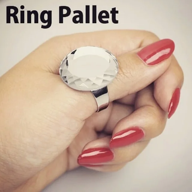 $US $1.89 ELESSICAL Nail Beauty Equipment Clear Glass Ring Pallet Nails Manicure Tools Nail Pigment Paint