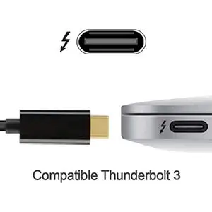 USB C к HDMI 4K@ 60 Гц, кабель типа C(совместимый Thunderbolt 3) к HDMI адаптер, совместимый MacBook Pro/MacBook Air