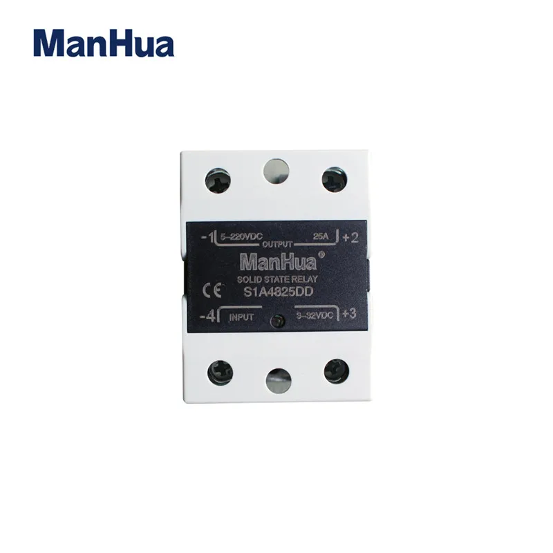 

ManHua Single Phase DC-DC 5-220V 25A S1A4825DD Solid-State Relay