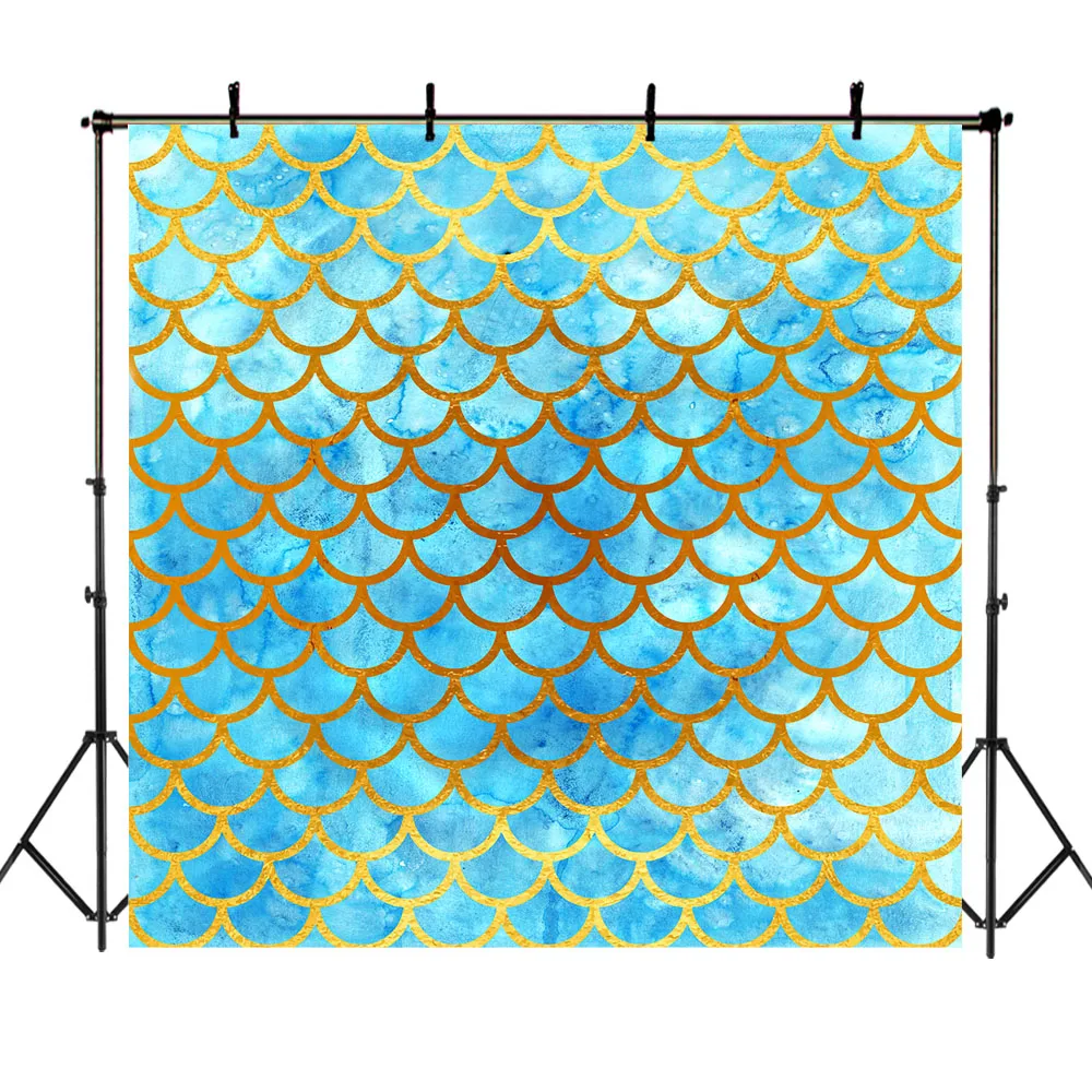 

NeoBack Mermaid Backdrop Mermaid Scales Boy Birthday Theme Party Photography Backdrops Custom Vinyl Booth Backdrop Photo Studio