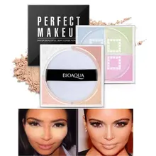 4 в 1, гладкий светильник, Рассыпчатая масляная пудра для лица, макияж, консилер, минеральная пудра, Прозрачная основа, корейская косметика