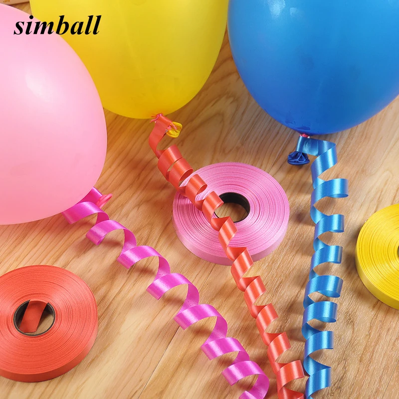 

5mm*10m Balloon Rope Foil Balloon Laser Black Rose Gold Ribbon Wedding Birthday Party Decoration Air Balloon Wrapping Tap