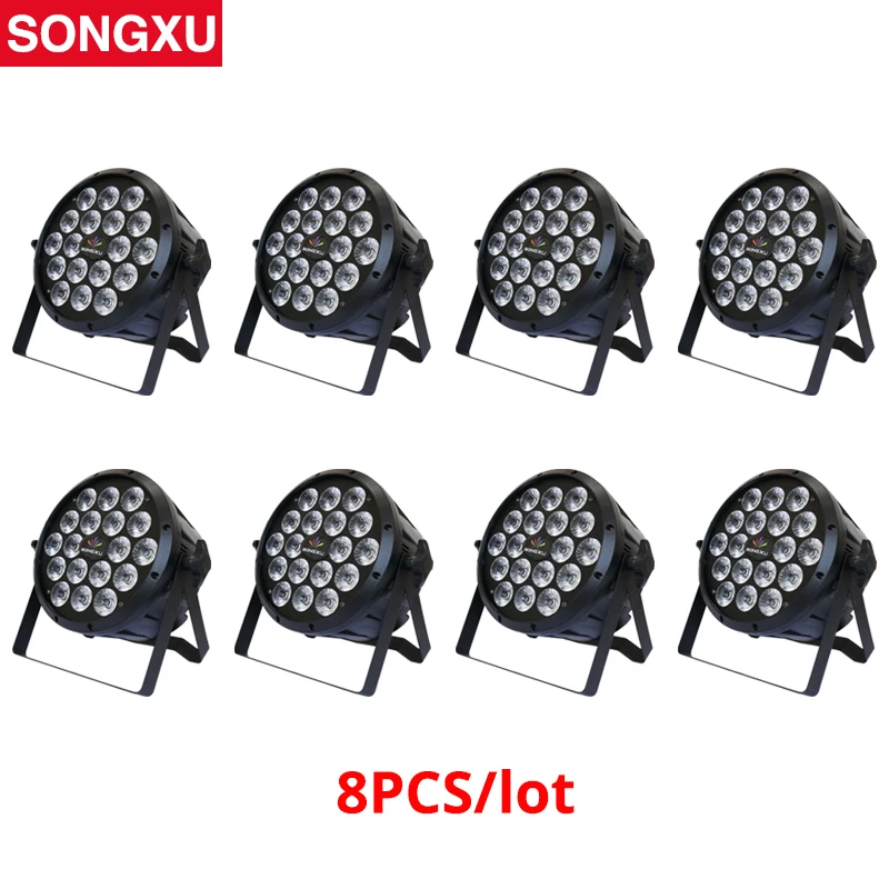 

LED Par Light 18x10W RGBW 4in1 Flat DJ Light for Home Party DJ Disco Party Show 8pcs/lot/SX-PL1810A