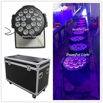 

(10pcs/case) led par 18x12w rgbwa uv 6in1 par led lighting flight cases