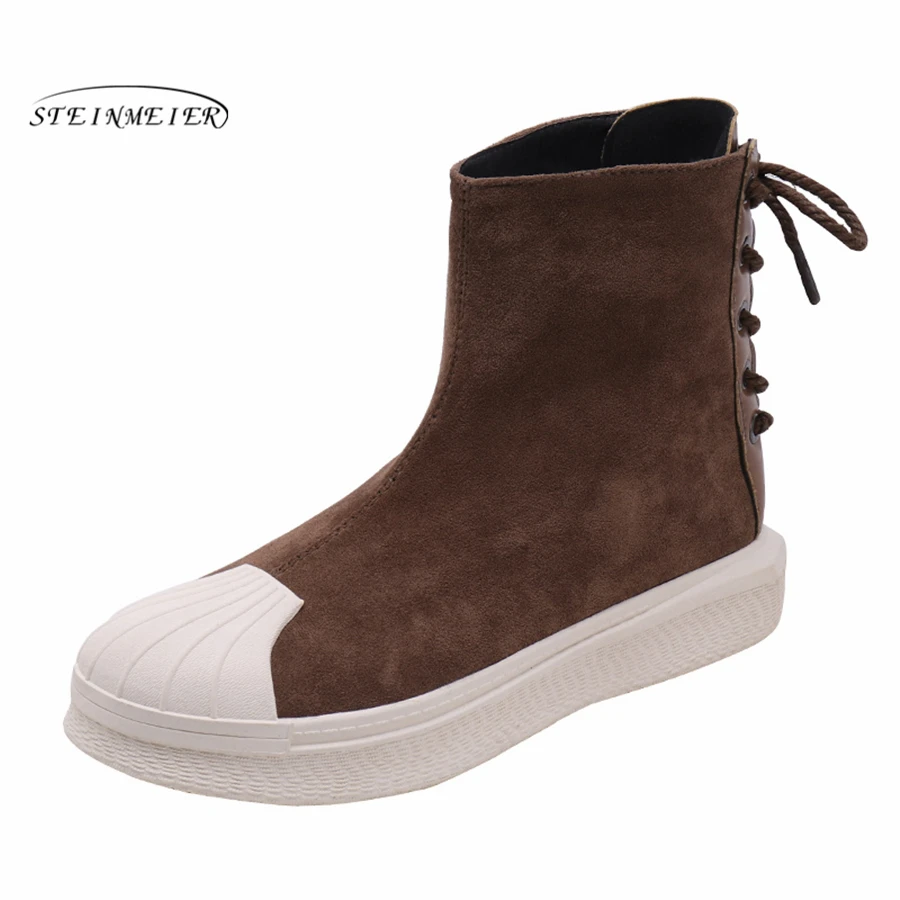 

Women Casual flat boots Women's winter Sneakers back lace-up High Low Top Lady Sneakers Platform Shoes Footwear boots