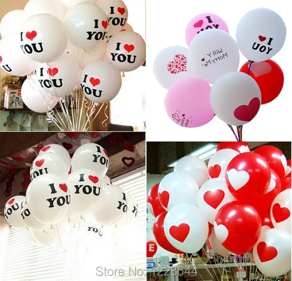 I love you balloons