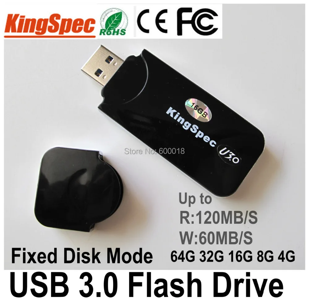 Kingspec fixed disk mode pendrive USB 3.0 Flash Drives 64GB memory card