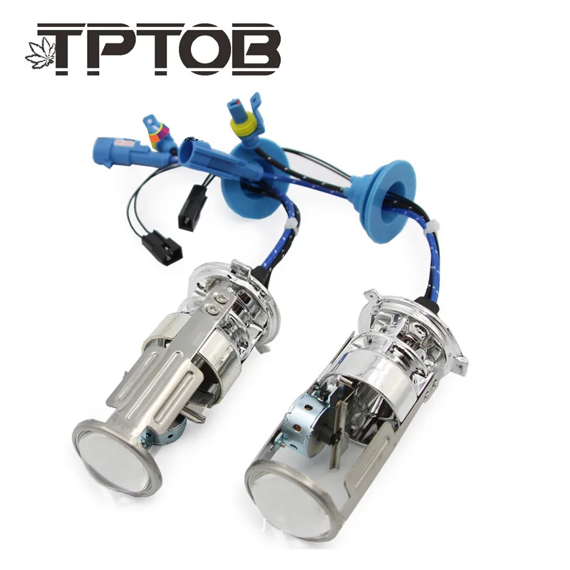 

TPTOB 2x 35W H4 LHD Bi-Xenon Bulbs Lossless HID Bulb Light Lamp Hi/Lo Beam Headlight with Mini Projector Lens 4300K 6000K