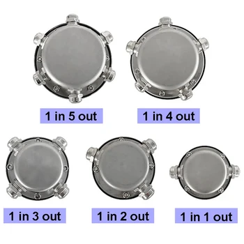 

New Design flameproof junction box 1 in 2 to 6 out ways Explosion Proof Stainless Steel IP68 Waterproof Underwater Junction Box
