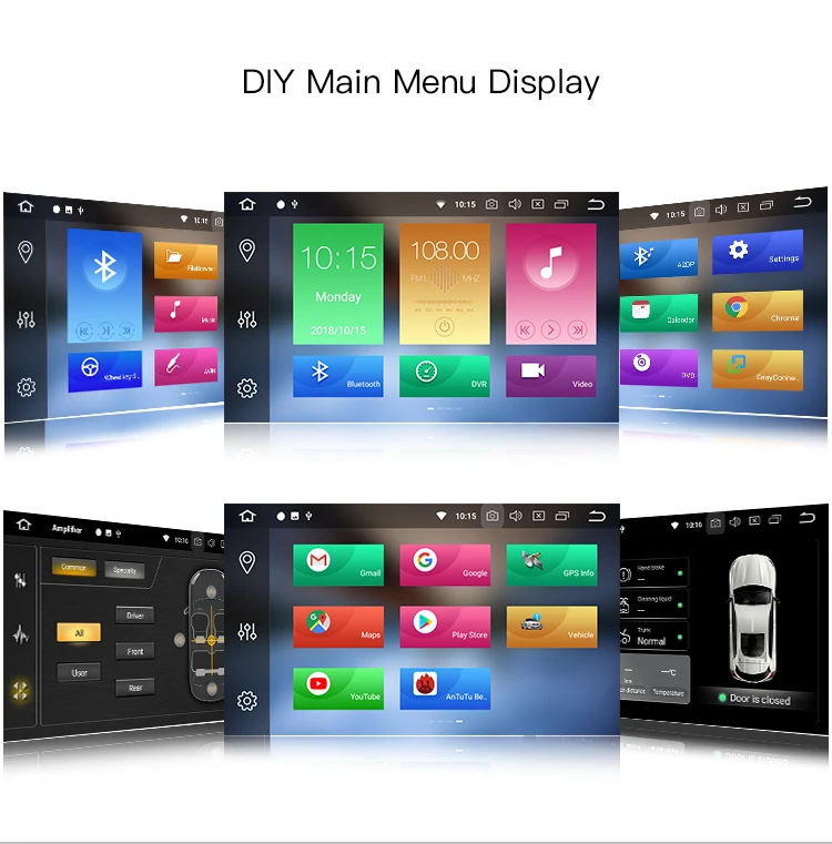 Cheap 9 inch Octa-Core Android 8.0 GPS Navigation Radio Car Player For Kia K5 2011-2015 3