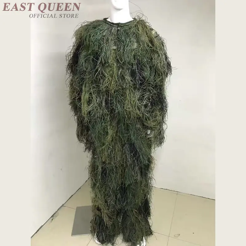 Bionic Grass Ghillie Suit Sniper Tactical Camouflage Suit Hunting Ghillie Suit Jungle Clothes