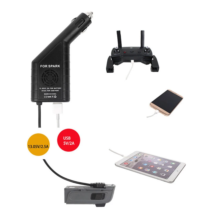 DOITOP 13.2V 6A 2 in1 USB Battery Fast Charging Remote Control Car