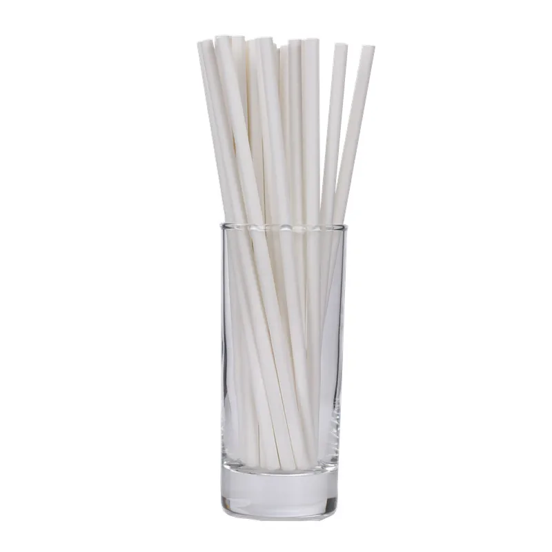 

Plain White Paper Straws Solid White Paper Straw for wedding White Cake Pop Stick Wedding Supplies,