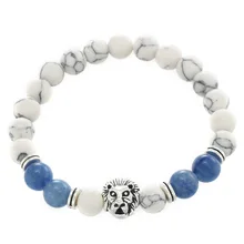 Натуральный белый браслет из сосны древнее серебро высокомерие большой Meatball бусины энергетические браслеты с орнаментами