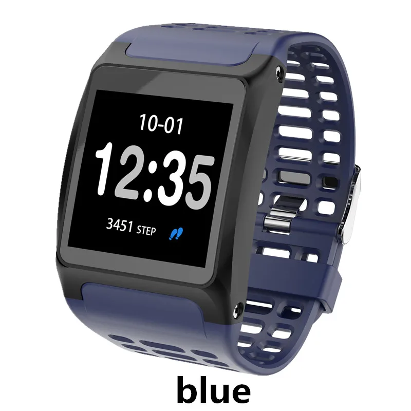 AMYNIKEER Z01 умный Браслет пульсометр кровяное давление мониторинг сна шагомер водонепроницаемый большой экран Смарт часы браслет - Цвет: blue
