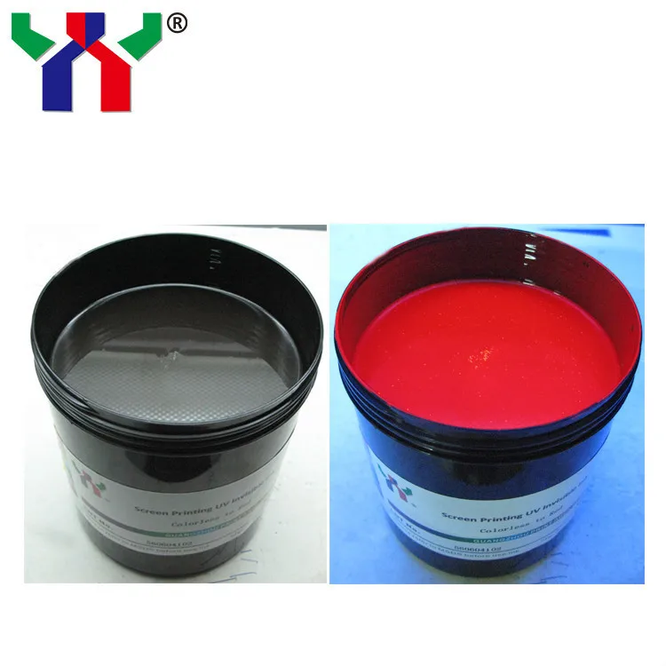 Screen Printing UV Invisible Ink Colorless to Red,Nature dry,1kg-in Cartridge Chip from Computer
