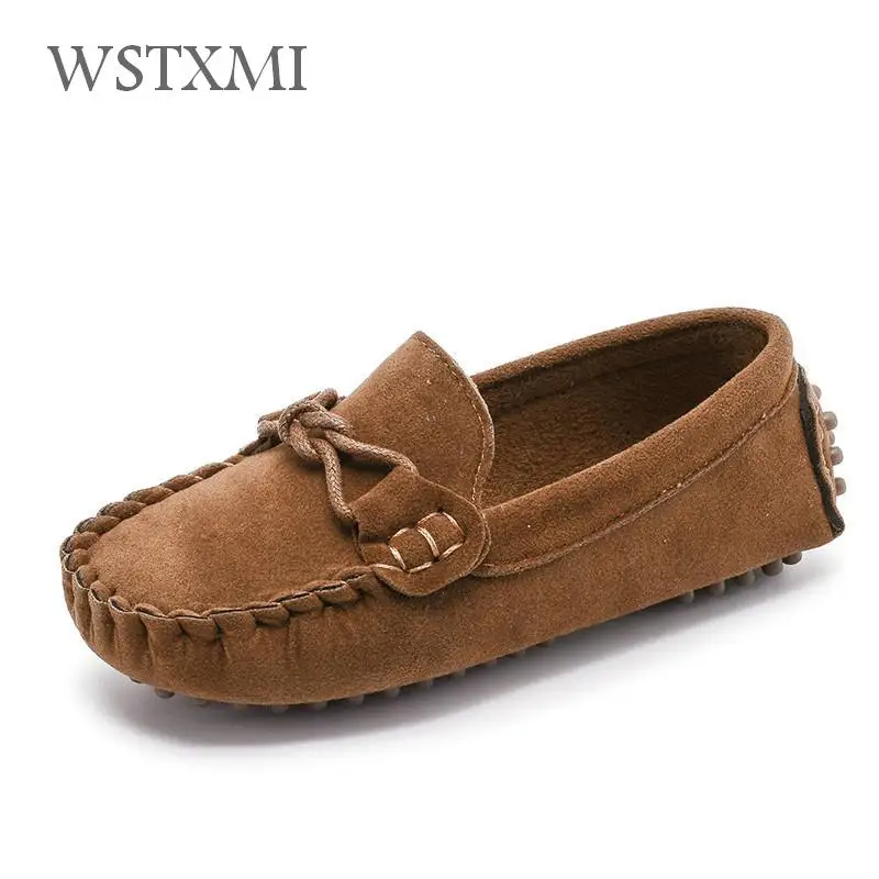 kids leather moccasins