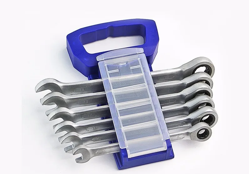 

6 pieces of 8-17mm fast ratchet dual purpose wrench set / sub light crv72 gear wheel (8mm/10mm/12mm/13mm/14mm/17mm)