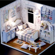 DIY деревянный кукольный дом кукольные домики 3D миниатюрная кукольная мебель набор игрушек для детей день рождения Рождественский подарок Горячая Распродажа
