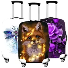 Чехол для чемодана с принтом животных, защитный чехол для багажа, утолщенный пылезащитный чехол, аксессуары, чемоданы, органайзер 18-32 дюйма