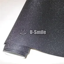 High Quality Black Bling Sandy Diamond Vinyl Film Roll Wrap Air Free For Phone Laptop Computer Skin Cover Size:1.52*30M