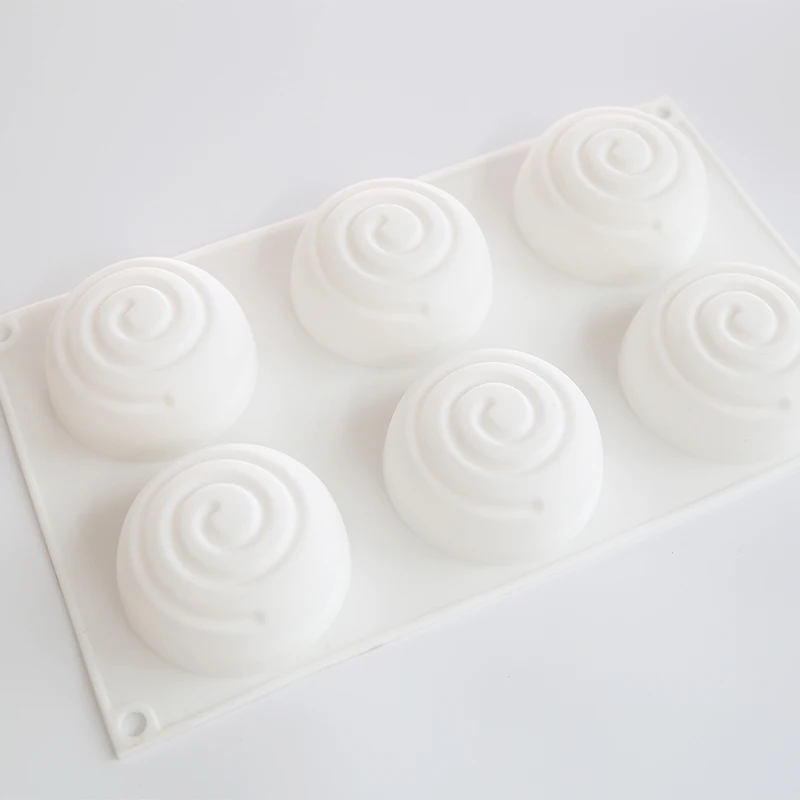 Круглая силиконовая форма для мыла, 6 полостей, мусс, форма для изготовления мыла вручную, формы для рукоделия
