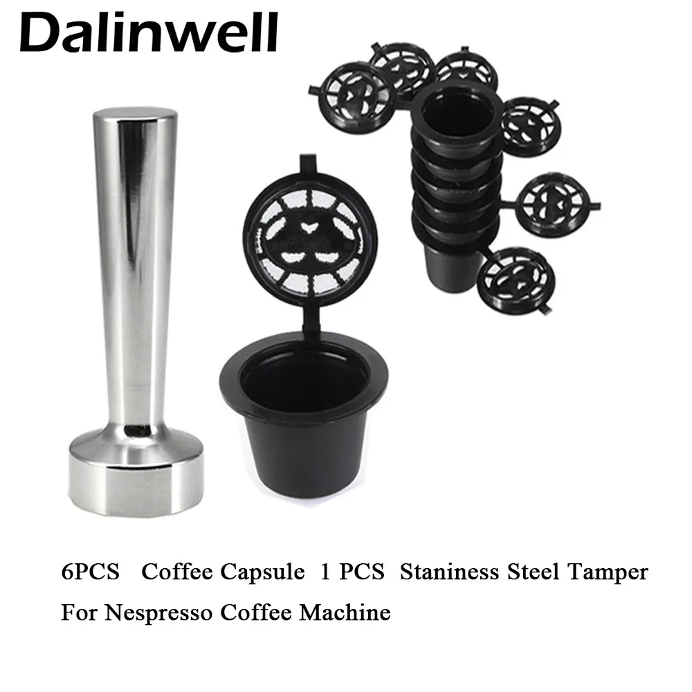 Vente Capsules de café Nespresso réutilisables tasse en acier inoxydable café inviolable Capsule de café rechargeable remplissage filtre café cadeau
